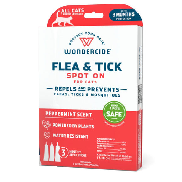 Wondercide Flea and Tick Spot-On for Cats Peppermint