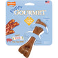 Nylabone Gourmet Syle Femur Bone Strong Chew Toy Bacon Flavor Regular