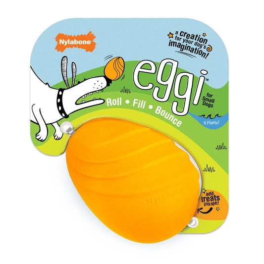 Nylabone Eggi Interactive Dog Toy for Small Dogs