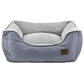 Tall Tails Dream Chaser Bolster Bed Charcoal Medium 24x21in