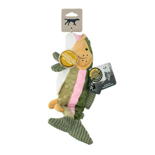 Tall Tails Plush Animated Trout Dog Toy 35.6cm