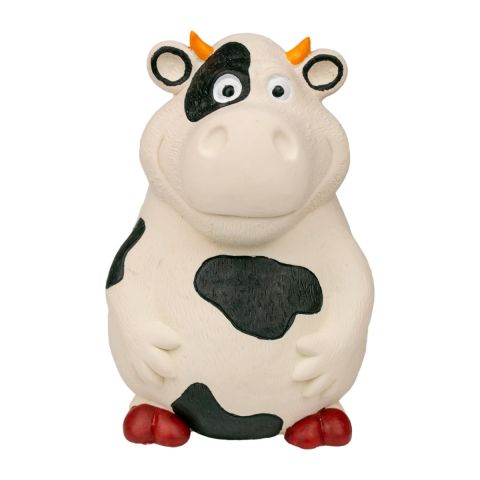 Territory Latex Squeaker Cow Dog Toy 14.7cm