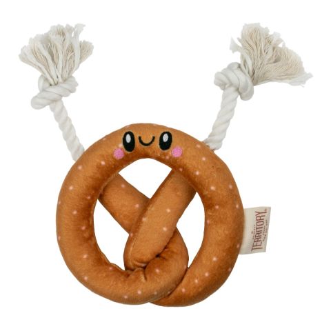 Territory Pretzel Hide-and-Treat Dog Plush Toy 17.8cm
