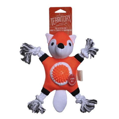 Territory Fox 2-in-1 Dog Toy 25cm