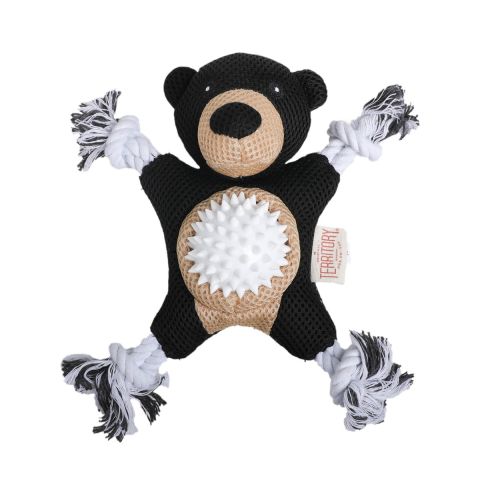 Territory Black Bear 2-in-1 Dog Toy 23cm