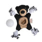 Territory Black Bear 2-in-1 Dog Toy 23cm