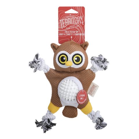 Territory Owl 2-in-1 Dog Toy 25cm