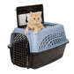 Petmate Kennel 2 Door Top Load Blue 24 In