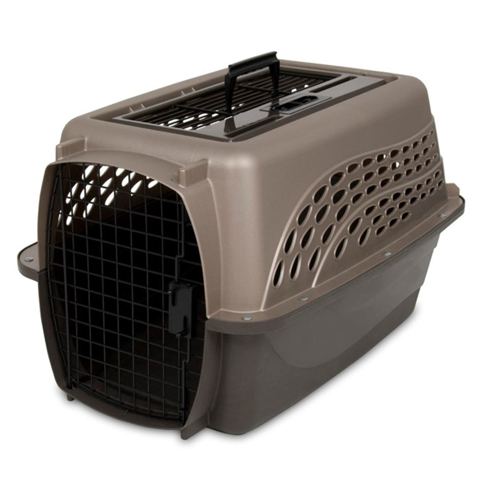 Petmate Kennel 2 Door Top Load Tan 24 In