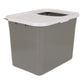 Petmate Enclosed Cat Litter Box Top Entry Nickel and White