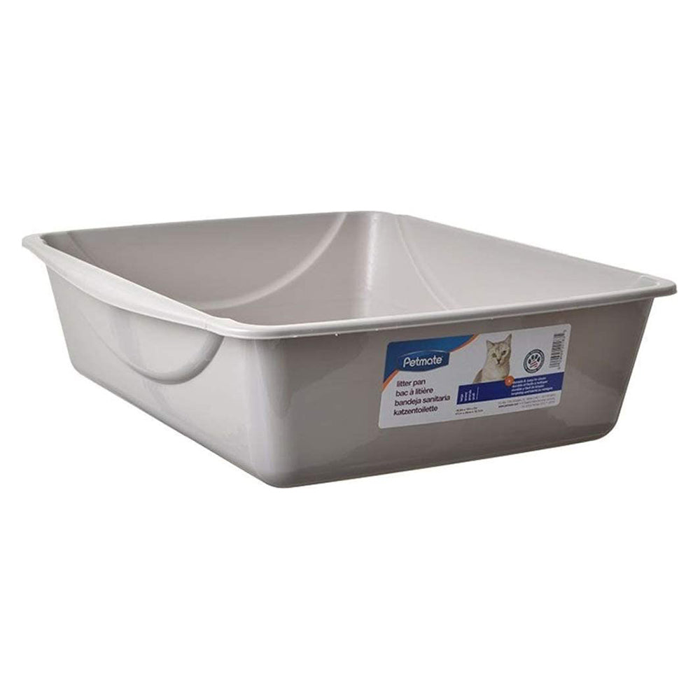 Petmate Litter Pan Basic Mouse Grey Large