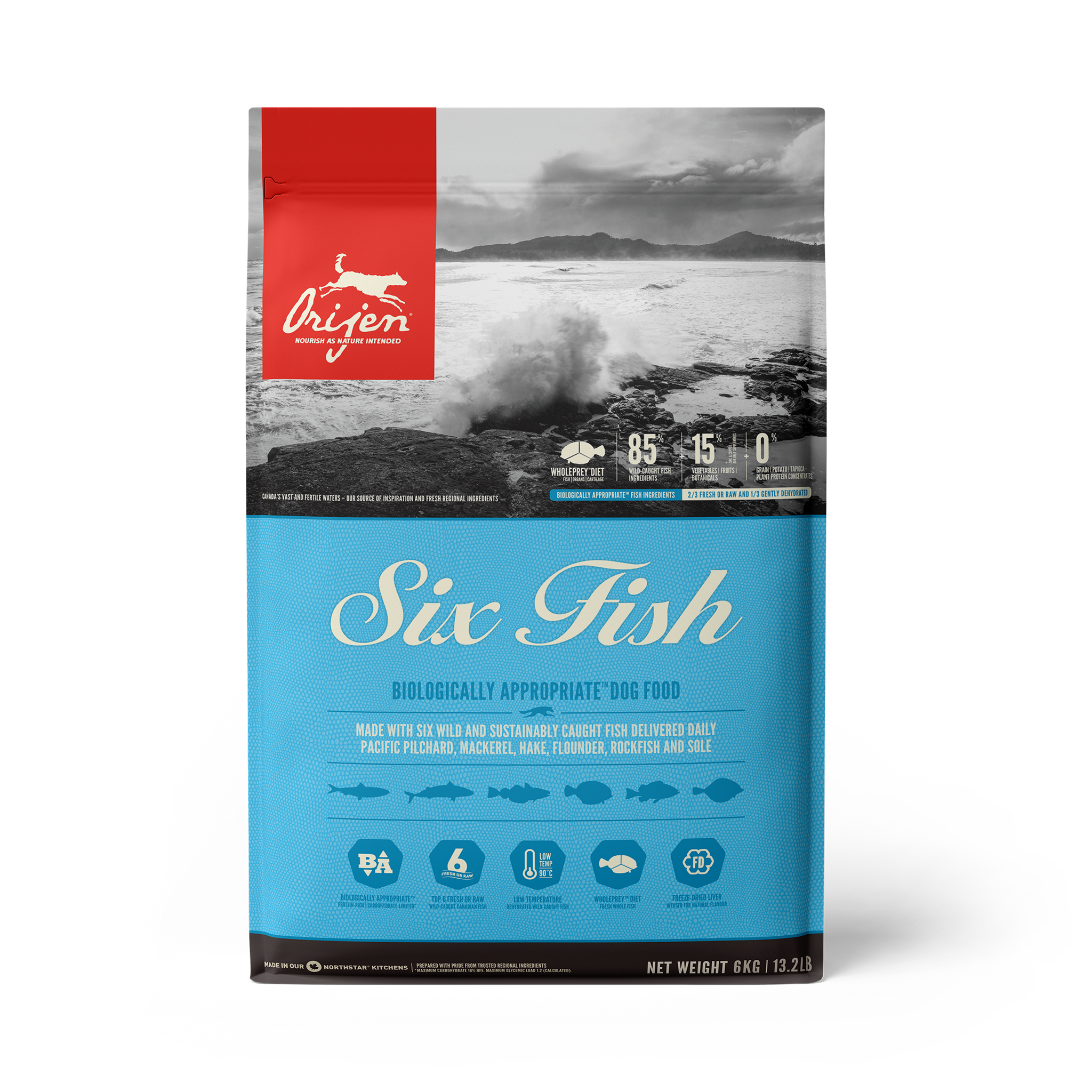 Orijen Biologically Appropriate Six Fish Dog Food 2 kg – Bow and Wow Online