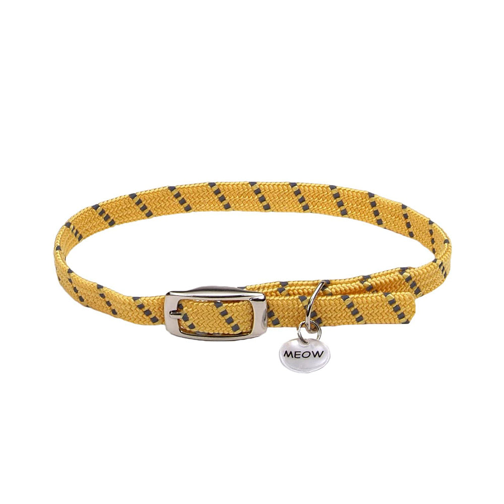 Coastal Pet Cat Collar Stretch Yellow 3/8X10