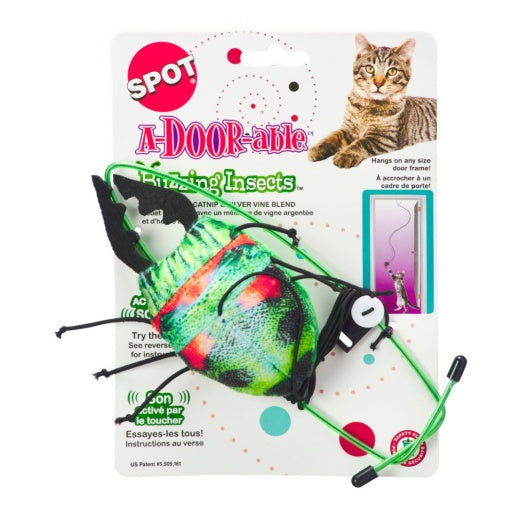 Spot Buzzing Insect A-Door-Able Cat Toy Assorted Color