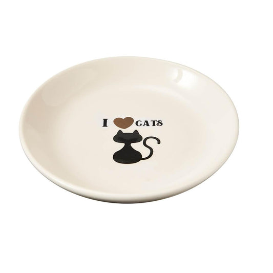 Spot Cat Dish I Love Cats 5in