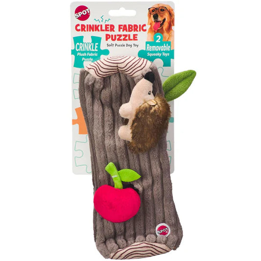 Spot Crinkler Fabric Puzzle Dog Toy Assorted 27cm