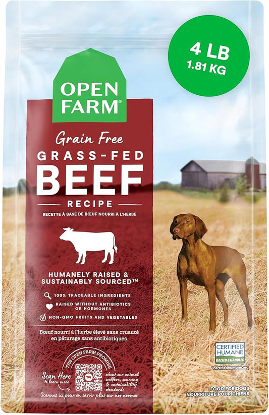 Open Farm Grain-free Grass-Fed Beef Dry Dog Food 1.81kg