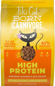 Tiki Cat Born Carnivore Dry Cat Food Chicken & Egg 1.27kg