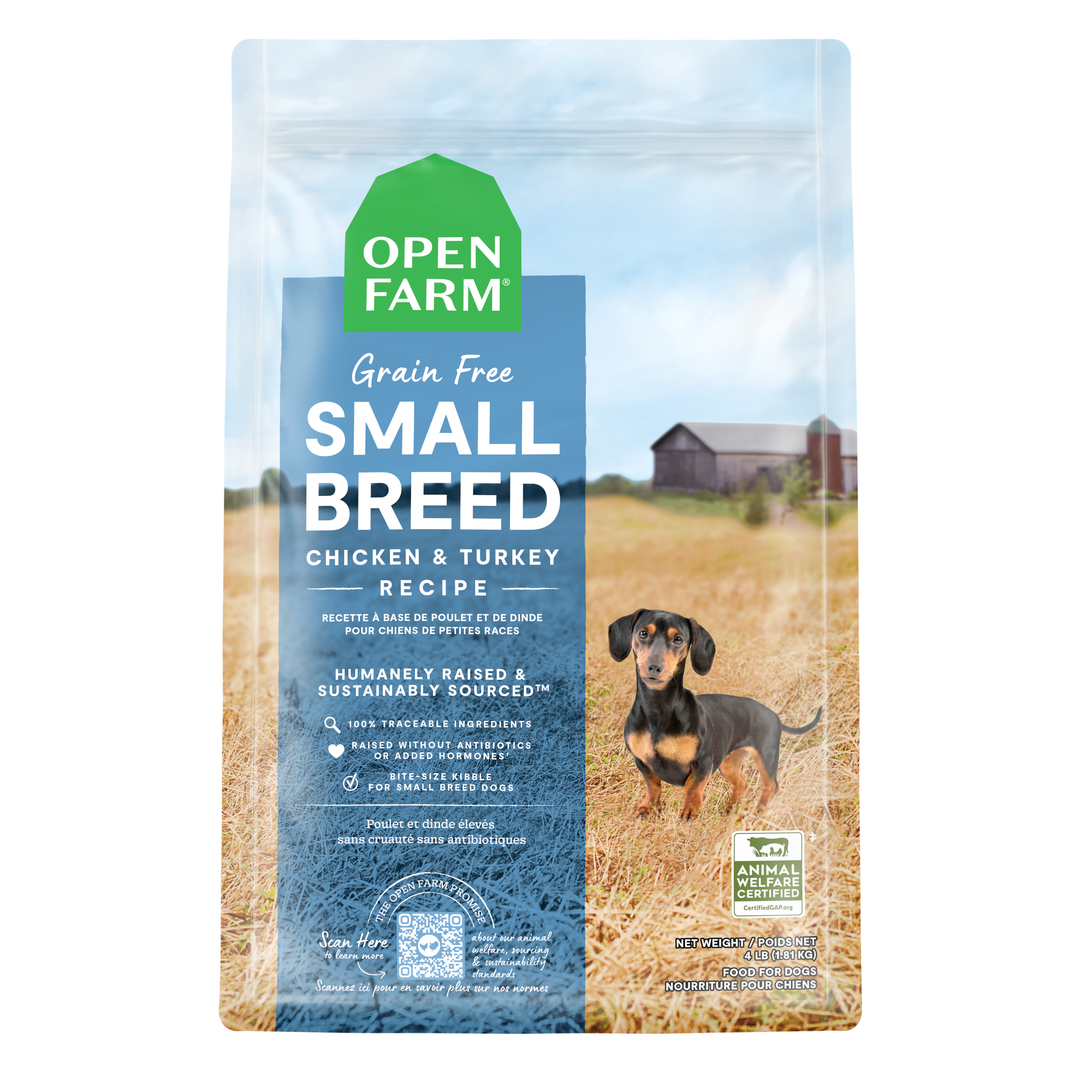 Open Farm Grain-free Small Breed Chicken & Turkey Dry Dog Food 4.98kg ...