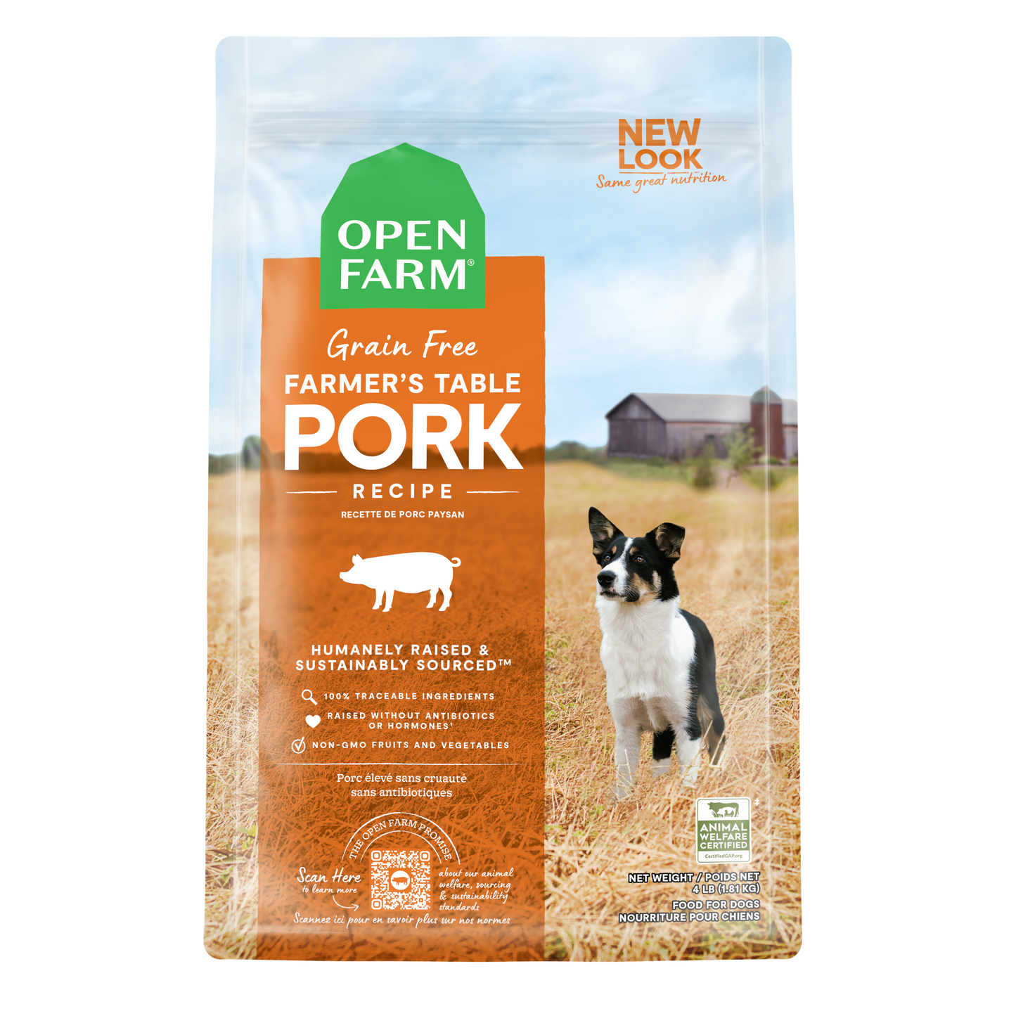 Open Farm Grain-free Farmer's Market Pork Dry Dog Food 9.97kg