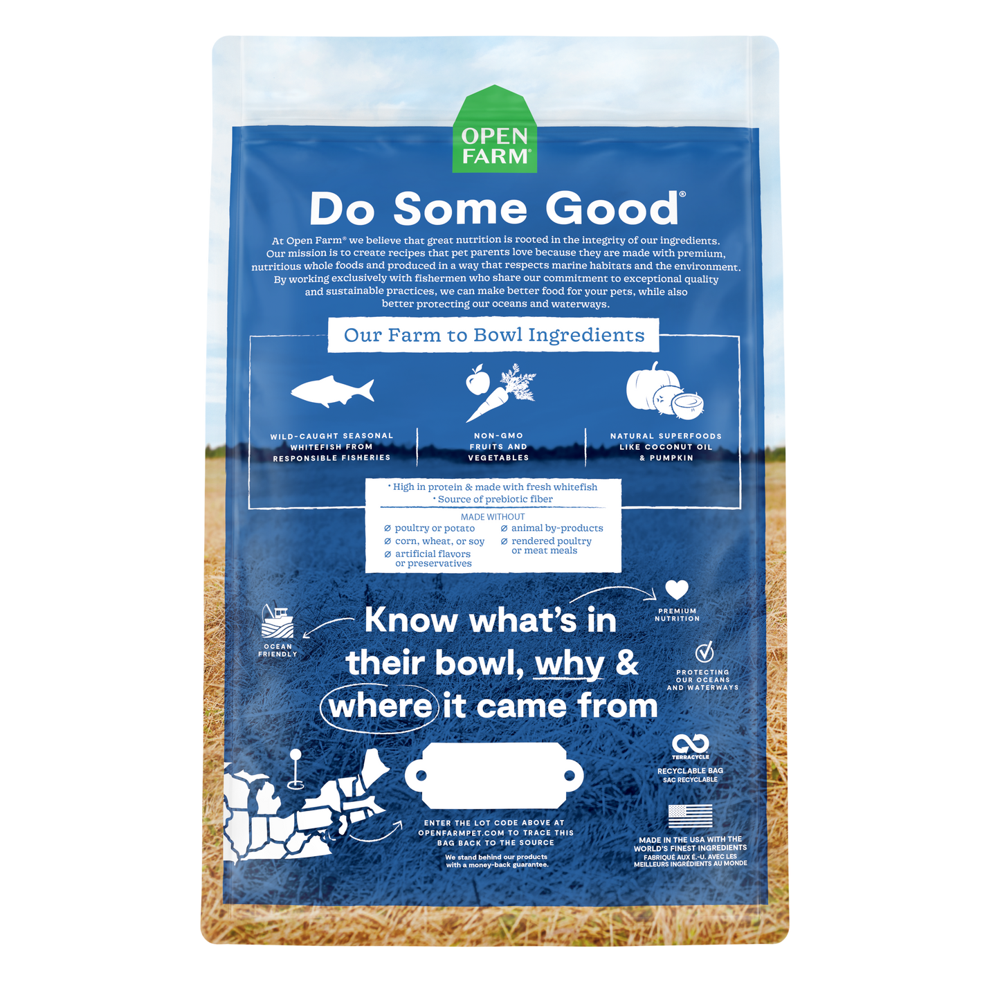Open Farm Grain-free Catch-of-the-Season Whitefish Dry Dog Food 9.97kg