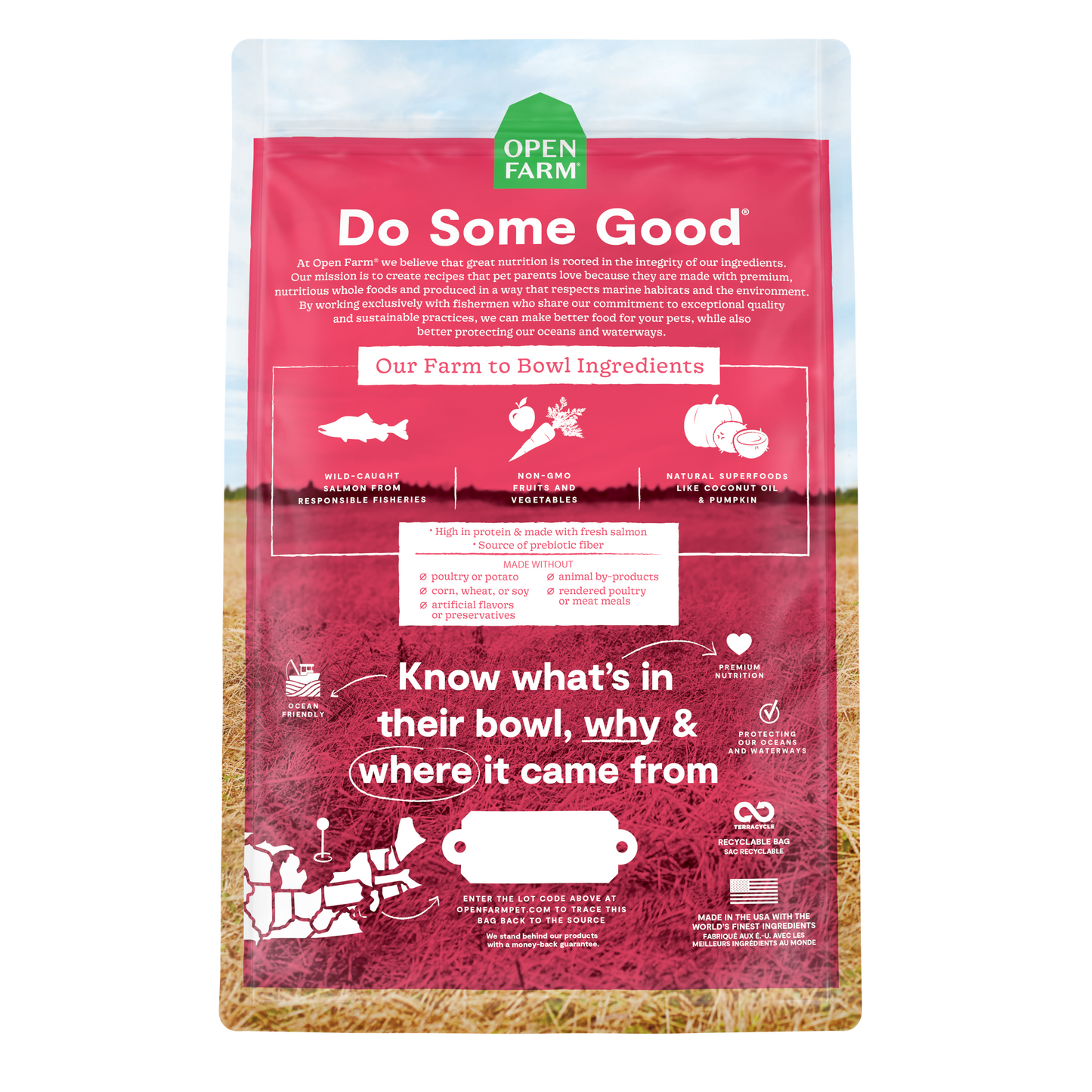 Open Farm Grain-free Wild Caught Salmon Dry Dog Food 9.97kg