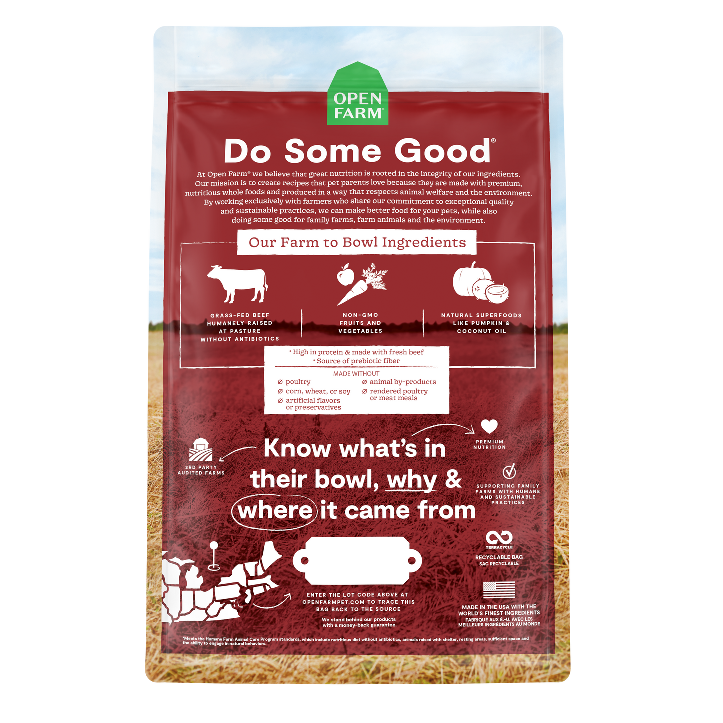 Open Farm Grain-free Grass-Fed Beef Dry Dog Food 9.97kg