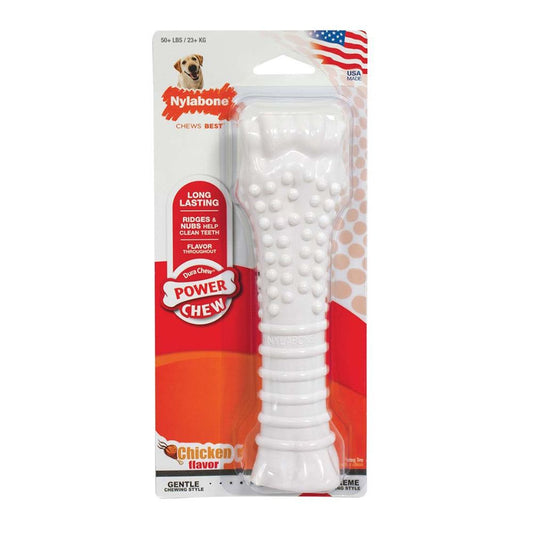 Nylabone Dog Toy Dura Bone Chicken Souper