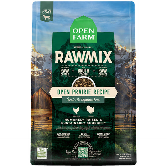 Open Farm Grain-free Rawmix Freeze-dried Raw Open Prairie Recipe Dry Dog Food 1.58kg