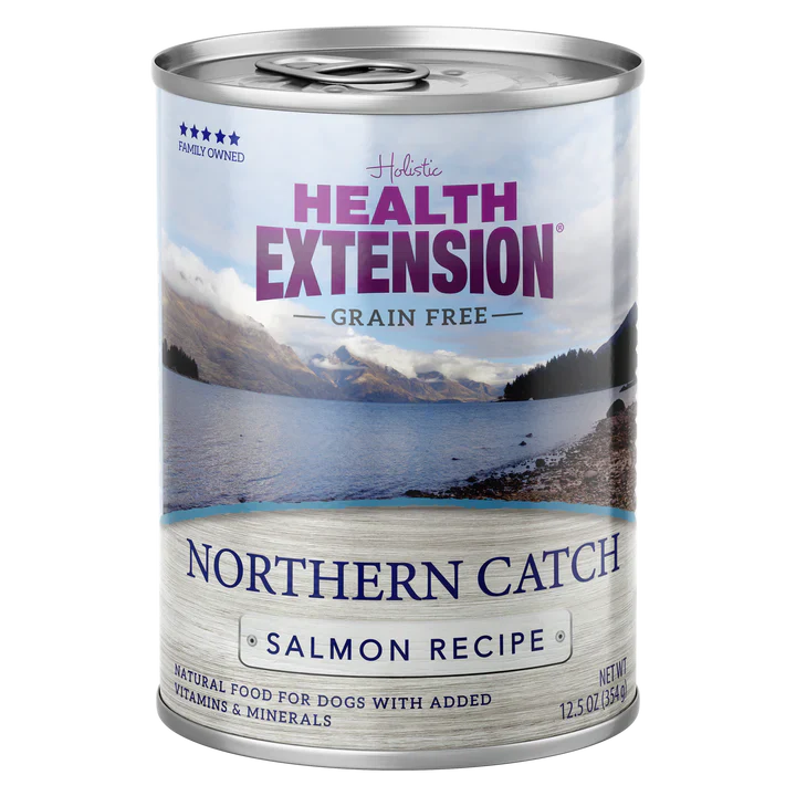Health Extension Grain-free Northern Catch Salmon Recipe Canned Dog Food 354g