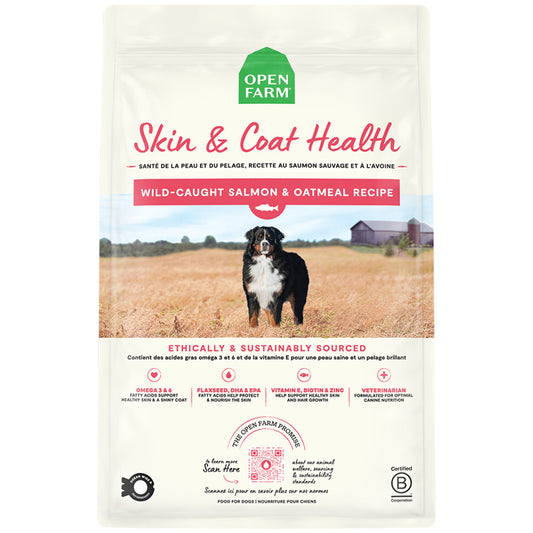 Open Farm Skin & Coat Health Wild-caught Salmon & Oatmeal Recipe Dry Dog Food 1.81kg
