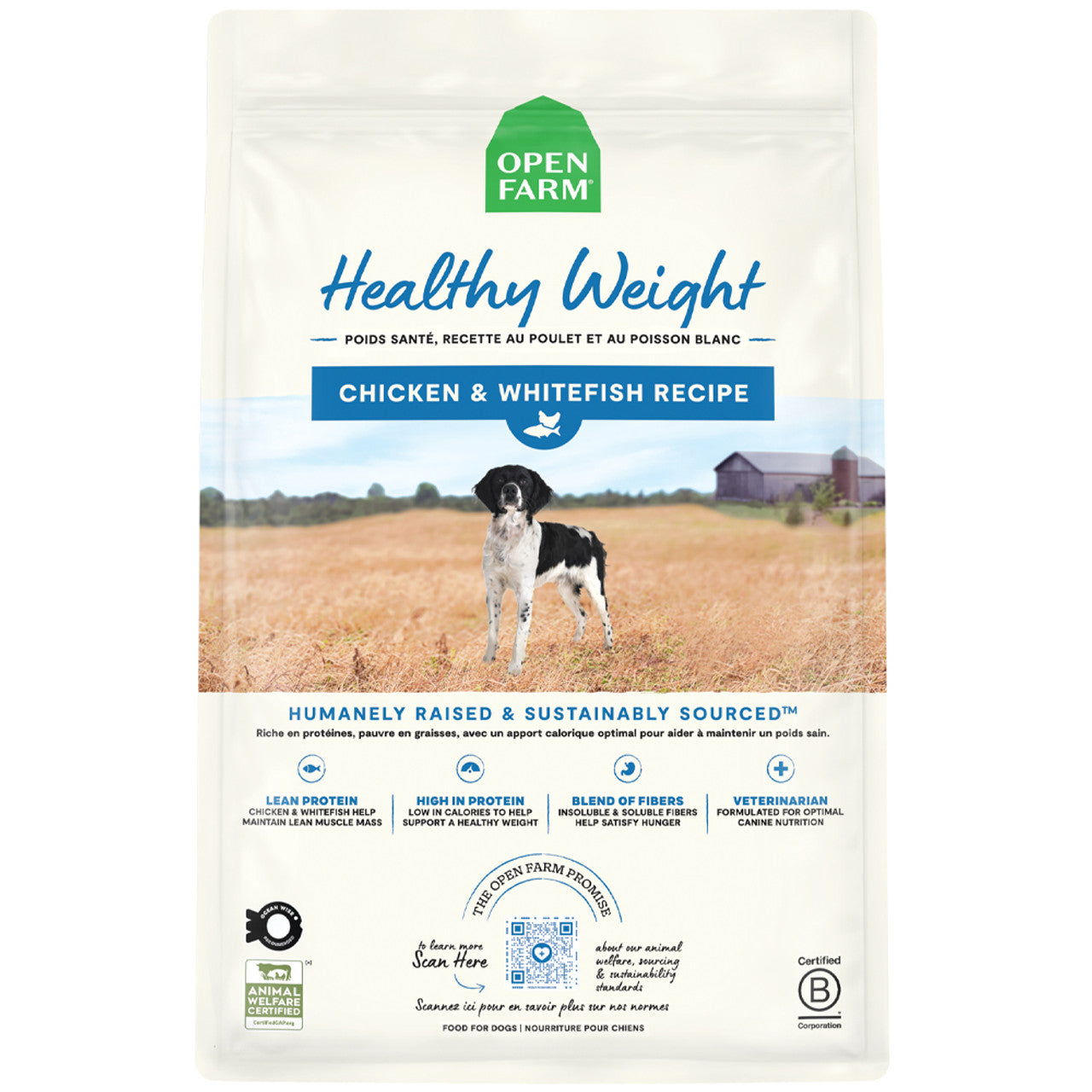 Open Farm Healthy Weight Chicken & Whitefish Recipe Dry Dog Food 1.81kg