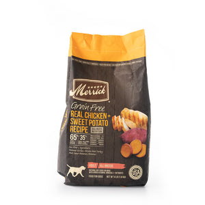 Merrick grain free dry dog food real chicken 2024 & sweet potato