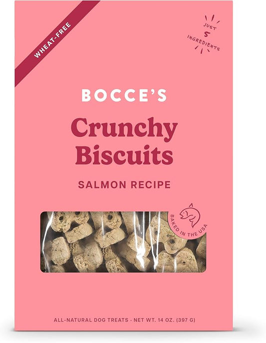 Bocce's Crunchy Biscuits Salmon Recipe Dog Treats 397g