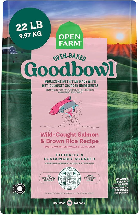 Open Farm GoodBowl Oven-baked Salmon & Brown Rice Recipe Dry Dog Food 9.97kg