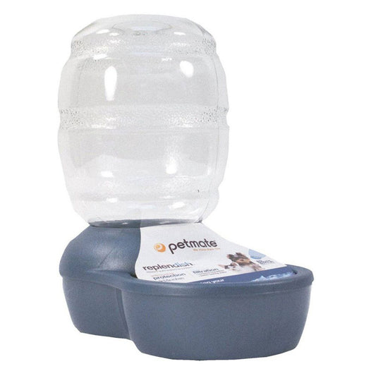 Petmate Waterer Replendish Peacock Blue 1 Gal