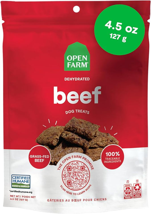 Open Farm Dehydrated  Beef Treats for Dogs 127g