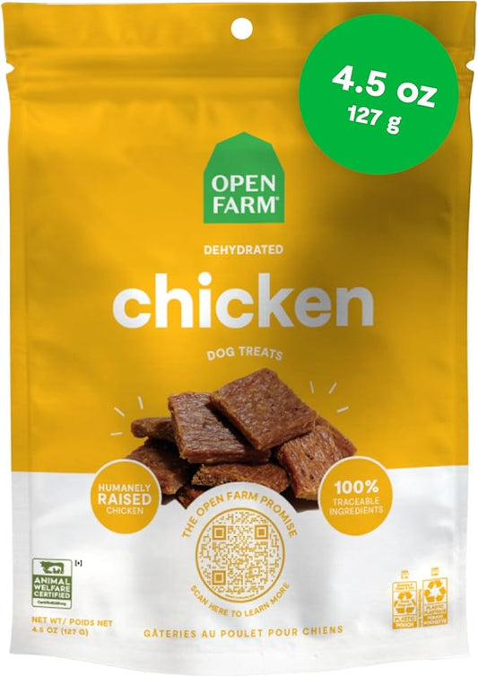 Open Farm Dehydrated  Chicken Treats for Dogs 127g