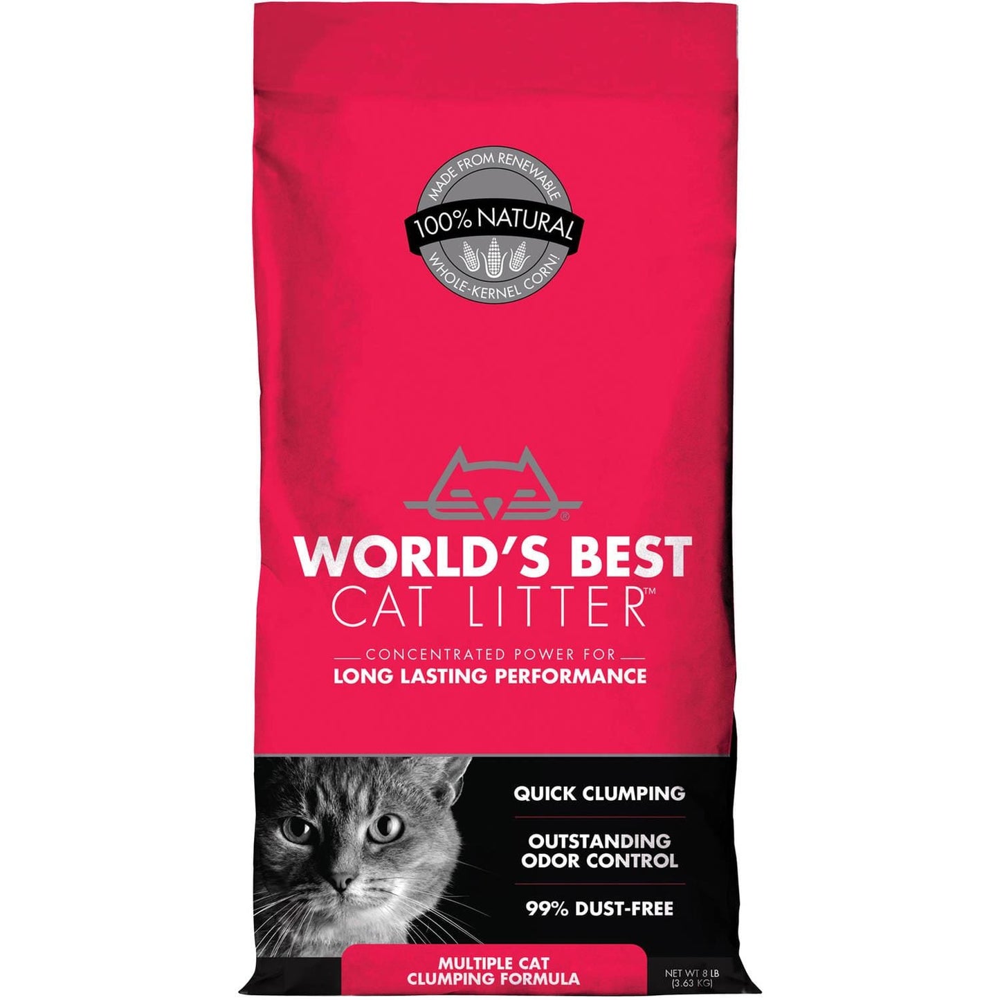 World's Best Cat Litter Multiple Cat Clumping Formula 3.18kg