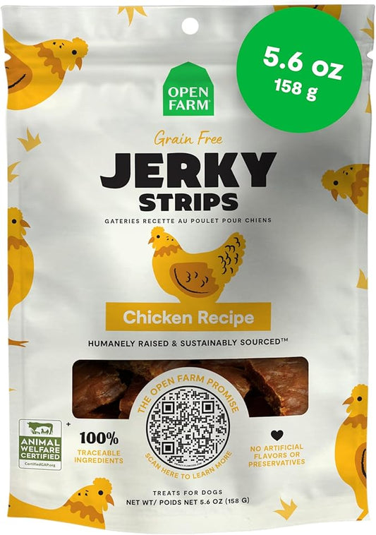 Open Farm Grain-free Chicken Recipe Jerky Strips 158g