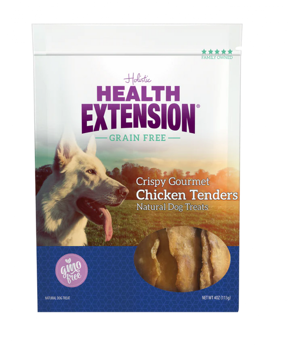 Health Extension Crispy Chicken Tenders Dehydrated Jerky 95% Chicken 113g