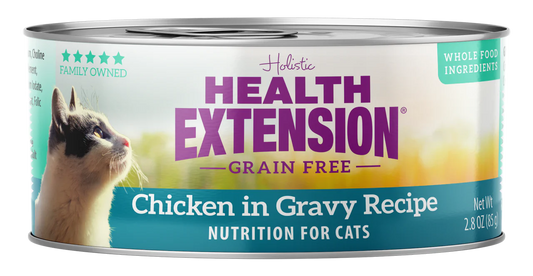 Health Extension Chicken Gravy Wet Cat Food 2.8oz