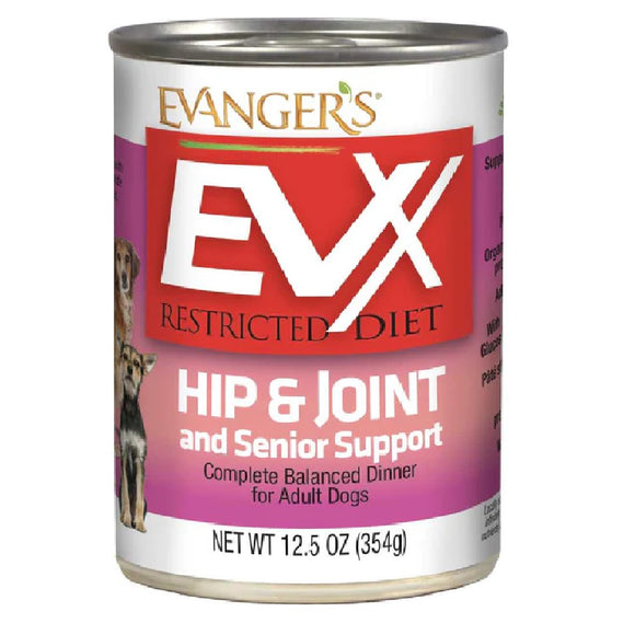 Evanger's Evx Restricted Diet Hip & Joint Senior Support Wet Dog Food 354g
