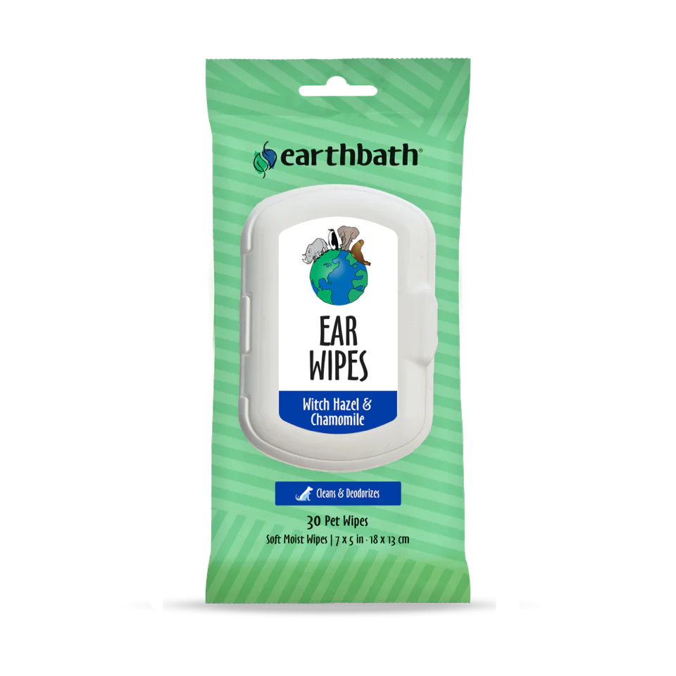 Earth Bath Ear Wipes 30 Pet Wipes