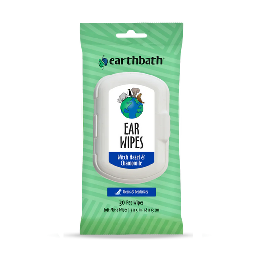 Earth Bath Ear Wipes 30 Pet Wipes