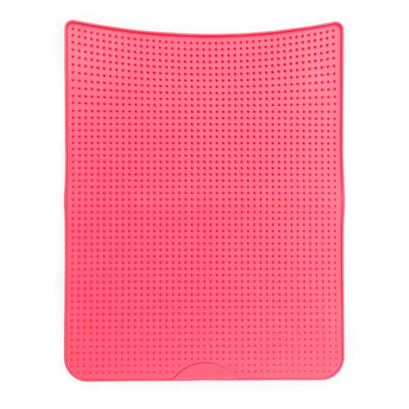 Messy Cats Silicone Litter Mat Red 45cm x 35cm