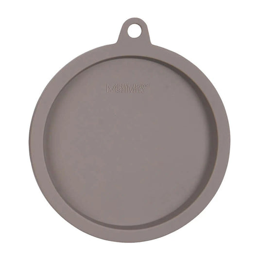 Messy Mutts Silicone Airtight Bowl Cover Gray Large