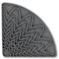 Messy Mutts Triangle Licking Mat Gray