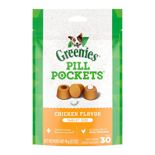 Greenies Pill Pocket Chicken For Tablets 90g