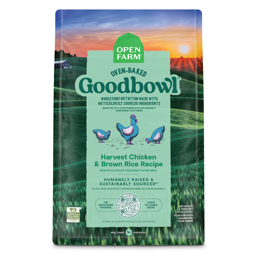 Open Farm GoodBowl Oven-baked Chicken & Brown Rice Recipe Dry Dog Food 1.58kg